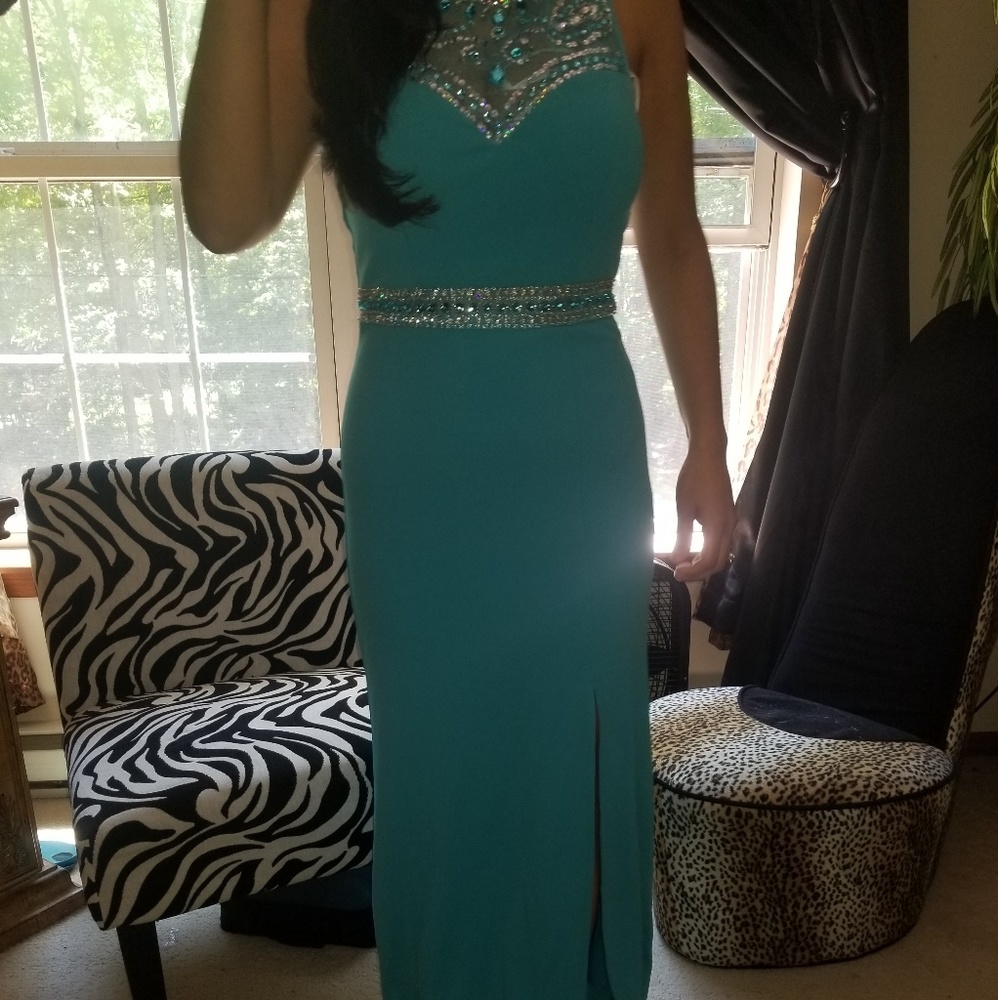 B. Darlin Junior's Rhinestone illusion Gown